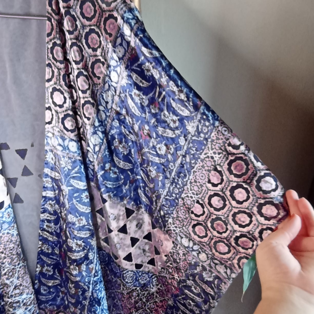 Velvet Sheer Waterfall Shrug - Picture 11 of 15